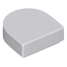 [614] ชิ้นส่วนเลโก้ Lego Part Tile, Round 1 x 1 Half Circle Extended (24246) ราคา/ชิ้น