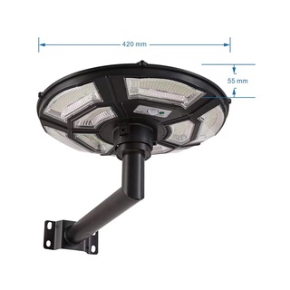 ไฟโซล่าเซลล์ UFO 10000W  5-10 ทิศทาง แสงขาว/เหลือง ไม่รวมเสา พลังงานแสงอาทิตย์ ไฟหัวเสา ไฟสนาม ไฟถนน ไ