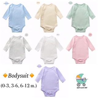 Bodysuit บอดี้สูทสีพื้นเด็กสุดน่ารัก คอกลม