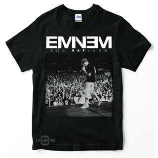 เสื้อยืด พิมพ์ลาย eminem hiphop RAP THE RAP GOD Premium สําหรับผู้ชายสามารถปรับแต่งได้