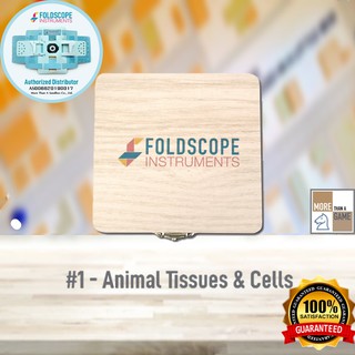 Foldscope Prepared Slide Box Set #1 - Animal Tissues &amp; Cells หมวดเซลล์และเนื้อเยื่อสัตว์ [รับประกันของแท้]