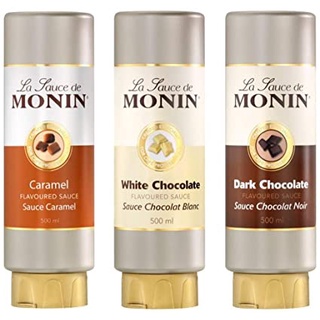 MONIN Caramel Sauce (Squeeze bottle) 500 ML | โมนิน คาราเมลซอส 500 มล. (ขวดบีบ)