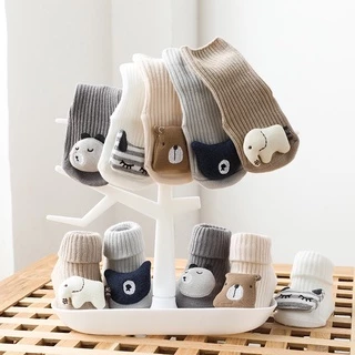(พร้อมส่ง 37 สี) ถุงเท้าเด็กแรกเกิด-12 เดือน ถุงเท้าเด็กชายหญิง เบบี๋ baby boys girls cute socks