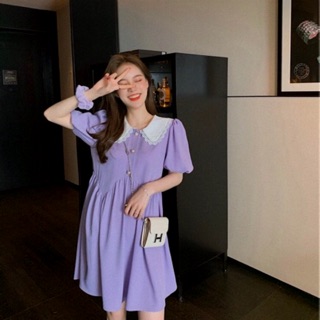 มินิเดรสสีม่วง Violet dolly dress