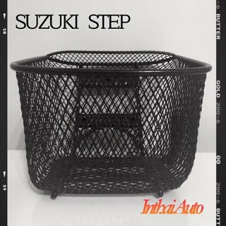 ตะกร้าหน้ารถเดิม : ใช้สำหรับ SUZUKI STEP แข็งแรง คุณภาพดี พร้อมน๊อตใส่ตะกร้า