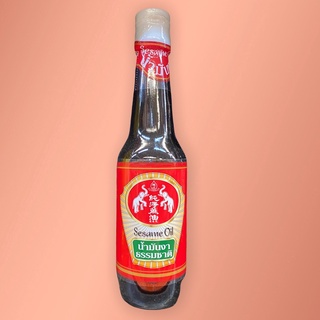 น้ำมันงาธรรมชาติ ตราช้างคู่ 335 ซีซี (Sesame Oil)