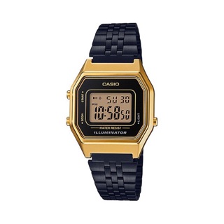 PROMOTION!!! CASIO Standard รุ่น LA680WEGB-1ADF สีทอง สายดำ ของแท้ ประกันศูนย์ Cmg 1 ปี