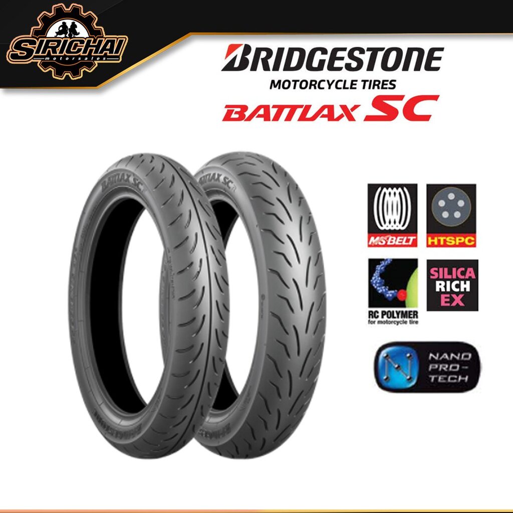 ฺBridgestone SC ยาง สำหรับ Yamaha N-Max / X-Max / AEROX / Honda Forza 300 350 / Vespa / Scoopy / GPX / MSX / PCX / DEMON