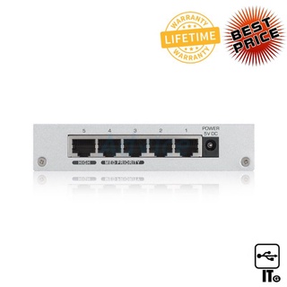 Gigabit Switching Hub 5 Port ZYXEL GS-105B v3 (5") ประกัน LT. อุปกรณ์ขยายสัญญาณ ขยายสัญญาณ ethernet อีเทอร์เน็ต