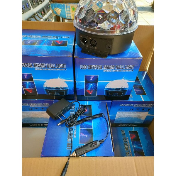 ไฟดิสโก้เมจิกบอล9led,ไฟเทคLED,ไฟเมจิกบอล 9สีใช้ในรถในบ้าน12V/220V