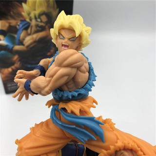 Dragon Ball โมเดล Sun hand-made จัดส่งฟรี Dragon Ball Wukong Super 1 Saiyan Vitality Bounce Qigong wave PVC hand-made เค