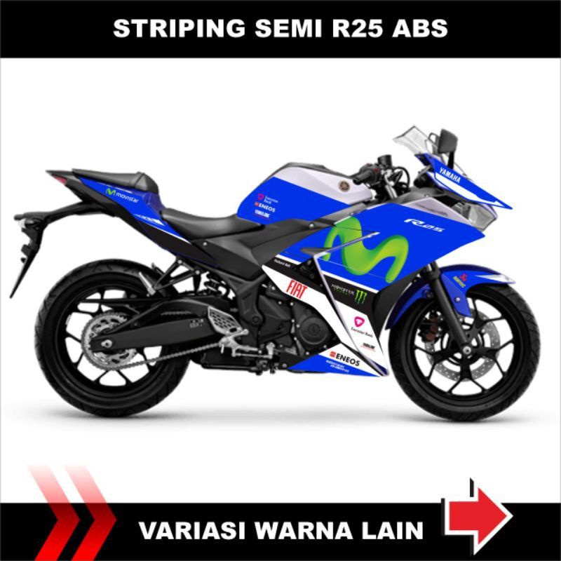 สติ๊กเกอร์ YAMAHA R25 ABS STRIPING/ R25