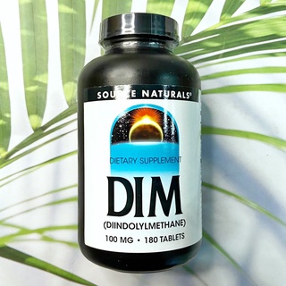 ดิม DIM (Diindolylmethane) with BioPerine® 100 mg 180 Tablets (Source Naturals®)