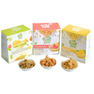 Bebekim Fruit Lock 100% ผลไม้บดอบกรอบ สำหรับเด็ก ทานง่ายละลายในปาก ล็อควิตามินไว้ในคำเดียว สำหรับเด็ก 9 เดือนขึ้นไป