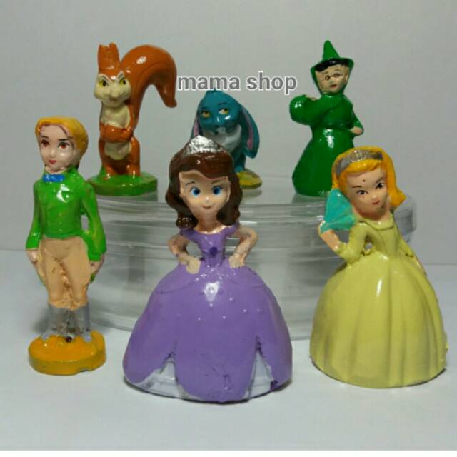 Sofia The First เค้กรูปตุ๊กตารูปปั้นเค้ก Topper