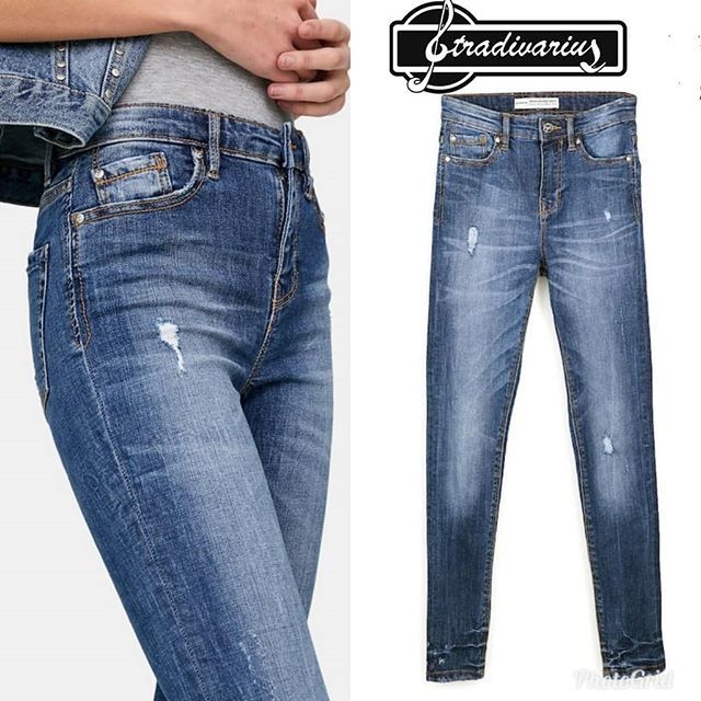 regular high waist jeans stradivarius