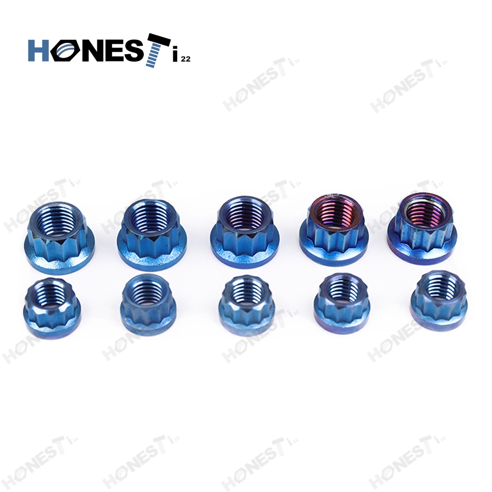 Honesti22  Titanium 12pt flange nut M8 / M10/M12