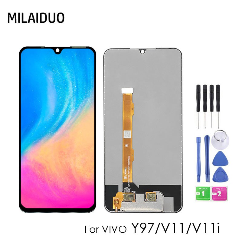 6.3 "LCD สําหรับ VIVO Y97 / V11i จอแสดงผล LCD Touch Screen Digitizer Assembly เปลี่ยน LCD