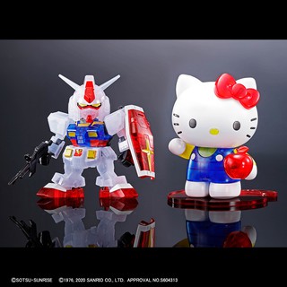 (limited) hello kitty/rx-78-2 gundam[sd ex-standard] [clear color] 4573102605597