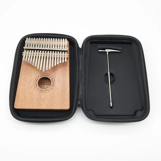 17 คีย์ kalimba กล่องเก็บคาลิมบา เปียโนนิ้วหัวแม่มือ แบบพกพา กันกระแทก