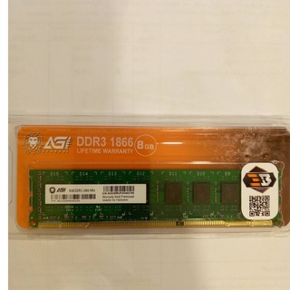 RAM PC AGI DDR3 8GB BUS1866MHZของใหม่ รับประกัน Life-Time