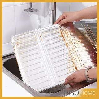 แผ่นอลูมิเนียม สีตะกั่ว กันน้ำมันกระเด็น ฉากกั้นน้ำมันกระเด็น สำหรับ 1 เตา plate to prevent oil spillage