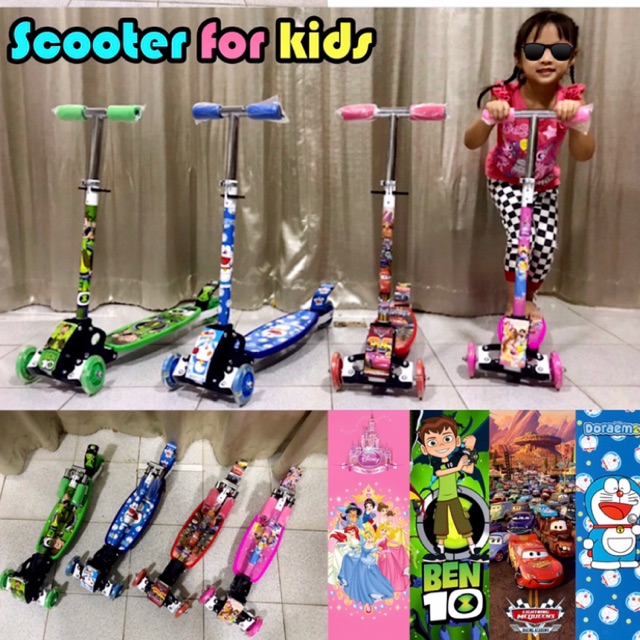 Scooter For Kids สกู๊ตเตอร์ขาไถ3ล้อ ลายน่ารัก พั