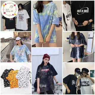 🔥🔥 พร้อมส่ง🔥🔥 new เสื้อ Oversize สไตล์เกาหลี สุดคิ้วท์ 🌈