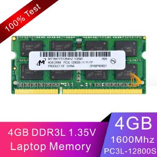 ครูเชียล Micron 4GB 2Rx8 DDR3L 1600MHz PC3L-12800S 204PIN SO-DIMM Laptop Memory RAM แรม โน็ตบุ๊ค