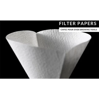 กระดาษกรอง CAFEC Abaca Cone เบอร์ 1 (1-2 cups) (ซองสีแดง) Paper Filter