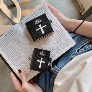 🎁ส่งของขวัญ🎁Bible คัมภีร์ไบเบิล เคส Airpods pro 1/2 Cartoon Airpod 3 Case  ป้องกัน กรณี ปก กันกระแทก น่ารัก