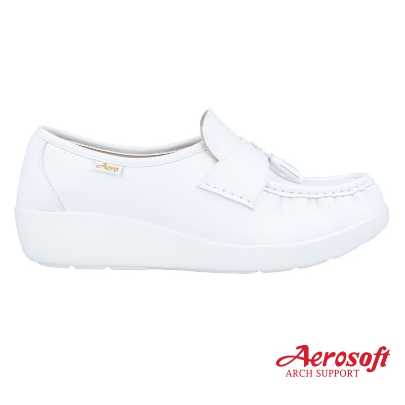 ลด70% รองเท้าพยาบาล Aerosoft NW9091 มีส้น  สีขาว/ดำ แท้100% 9091 9092 รองเท้าพยาบาลสีขาว NW9092