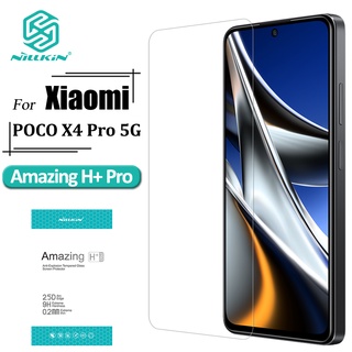 Nillkin กระจกนิรภัยกันรอยหน้าจอ กันแสงสะท้อน HD 2.5D กันระเบิด สําหรับ Xiaomi Poco X4 Pro 5G