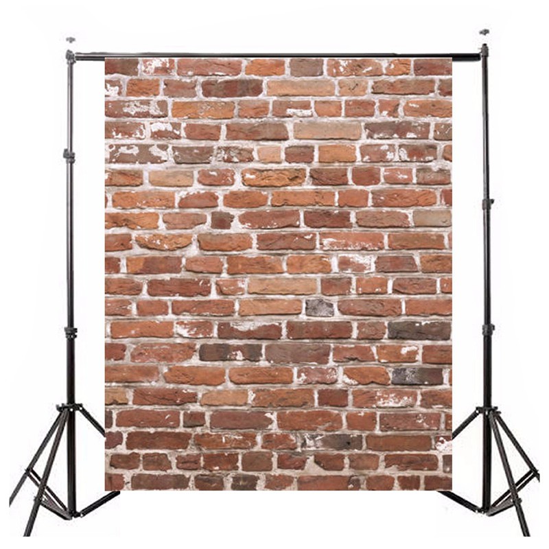 3x5ft Vinyl Vintage Red Brick Wall Studio Backdrop Photography #1