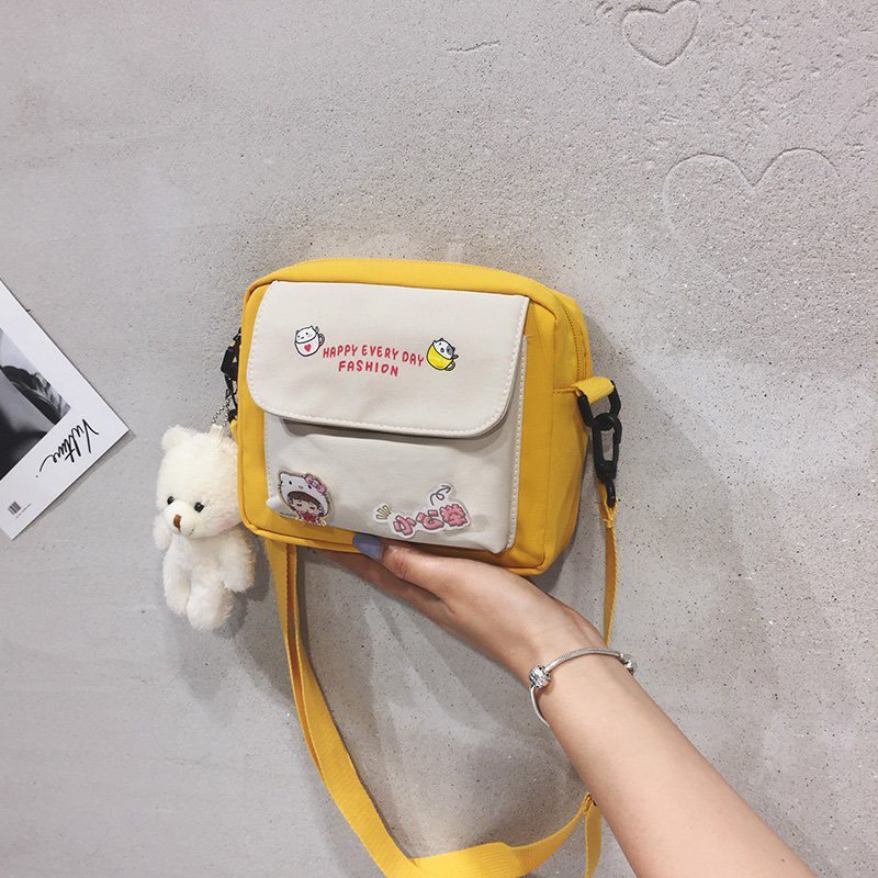 ใส่โค้ดลด SPC115BAG ลด 15.-ขั้นต่ำ 150.- กระเป๋าสะพายข้าง ทรูโทนน่ารัก ใบเล็กระเป๋าผู้หญิง  ผู้ชาย สามารถใช้ได้  CC-225