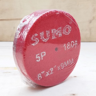 ลูกล้อใยสังเคราะห์,ลูกล้อใยสังเคราะห์ size : 8"x2" No.180 5P (สีแดง) SUMO