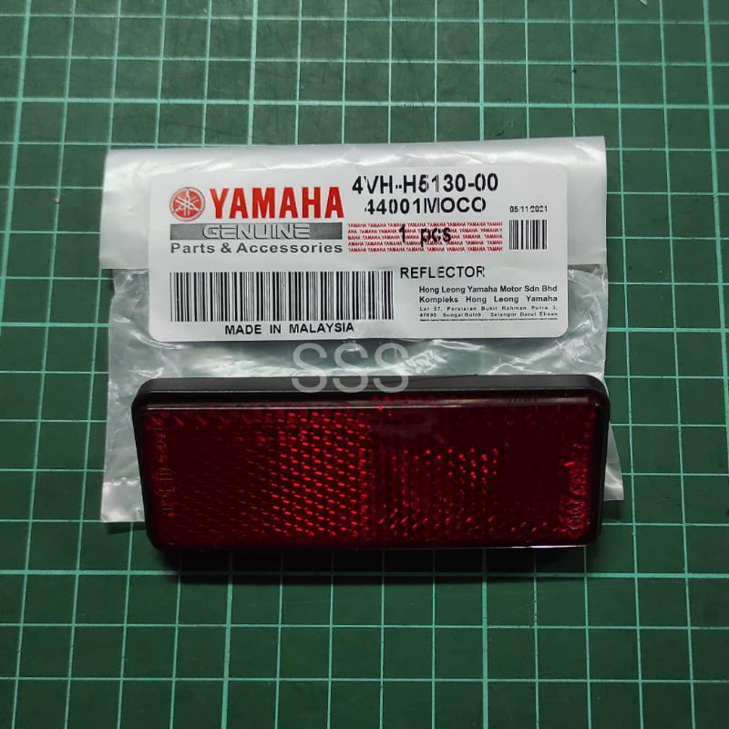 YAMAHA RXZ CATAYLYZER REPLLER ประกอบหมายเลขด้านหลัง FENDER 4VH-H5130-00 PANTULAN CAHAYA NO PLAT EKOR