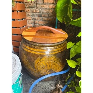 ฝาโอ่งไม้ทำจากไม้เต็งไม้เนื้อแข็งหายาก