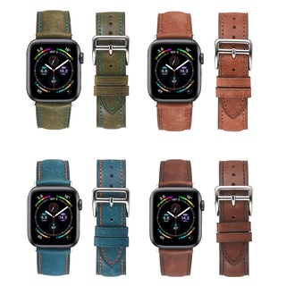 สายนาฬิกาข้อมือ หนังวัวแท้ ระดับไฮเอนด์ สไตล์อิตาลี สําหรับ apple watch7 iwatch Se สายรัด