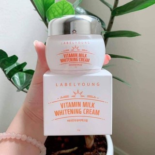 ครีมนมหน้าสด LABELYOUNG Vitamin Milk Whitening Cream