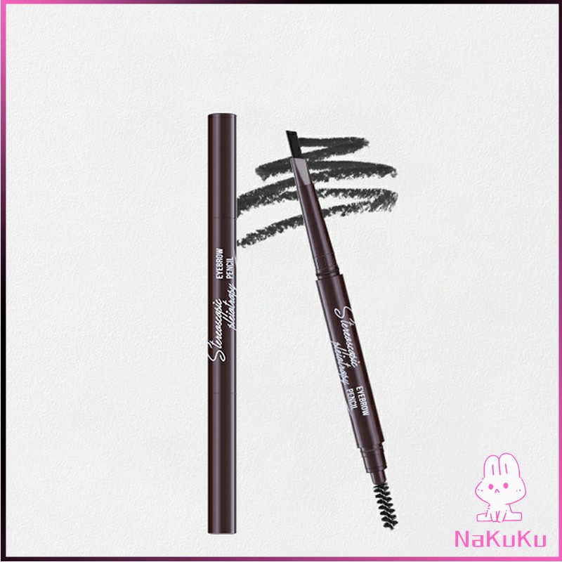 ดินสอเขียนคิ้ว หัวคู่ กันน้ำ ทนทานกว่า  2 หัว  automatic eyebrow pencil ราคา ถูกที่สุด ดีลบีเคเค แกลเลอรีภาพที่ 6