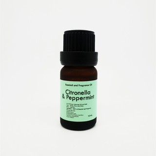 น้ำมันหอมระเหย กลิ่นตะไคร้หอม เปปเปอรมิ้นต์/Citronella&amp; Peppermint Essential oil and Fragrance Drops