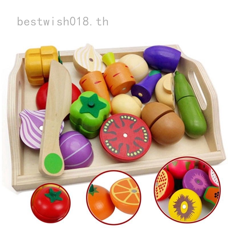 pretend play cutting food