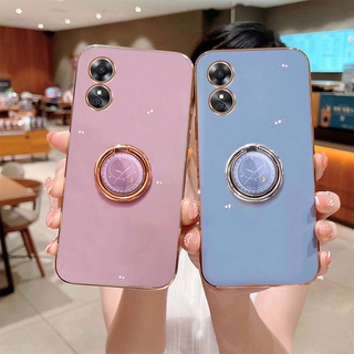 เคส OPPO A17 2022 แบบนิ่ม ชุบหรูหรา ป้องกันกล้อง สําหรับ  เคสโทรศัพท์ ออปโป้ A17 4G 2022