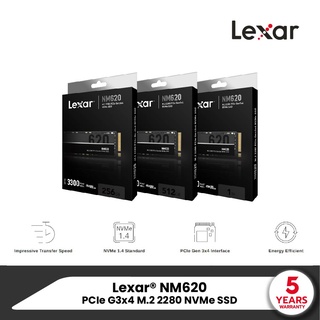 Lexar® NM620 M.2 2280 NVMe SSD (เอสเอสดี) High-speed PCIe Gen3x4 interface