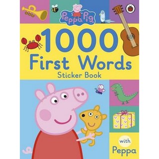 Peppa Pig: 1000 First Words Sticker Book หนังสือภาษาอังกฤษมือหนึ่ง