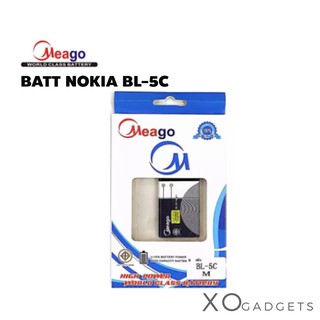 Meago แบตเตอร์รี่ NOKIA BL-5C แบต โนเกีย มี มอก. (รับประกัน 1 ปี)