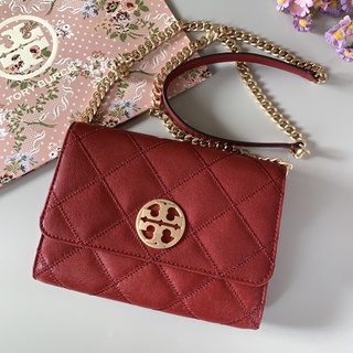 พร้อมส่ง 🔥Sale 7899🔥ลดเยอะ ถูกมาก Tory Burch Willa Chain Wallet Crossbody Bag แบบสวยหรูสไตล์ Chanel