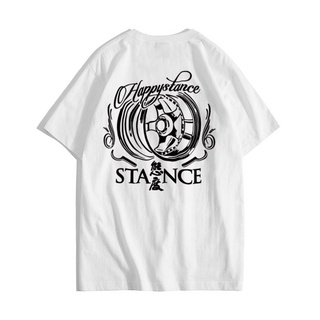 เสื้อยืดคอกลม แขนสั้น ผ้าฝ้าย พิมพ์ลาย STANCE street แฟชั่นฤดูร้อน สไตล์วัฒนธรรมS-5XL