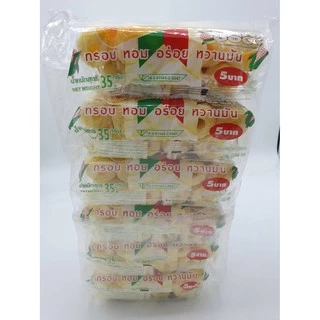 ข้าวโพดแท่งรสนม ขนม ข้าวโพด 6 แพ็ค ข้าวโพดแท่ง ขนมเด็ก
